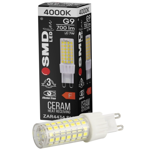 $ ŻARÓWKA G9 LED SMD NW 7W 700lm 3Y 4434 FF